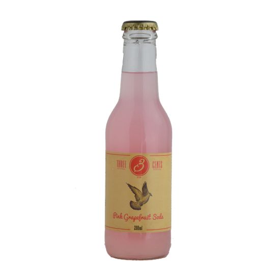 THREE CENTS PINK GRAPEFRUIT SODA 200ml