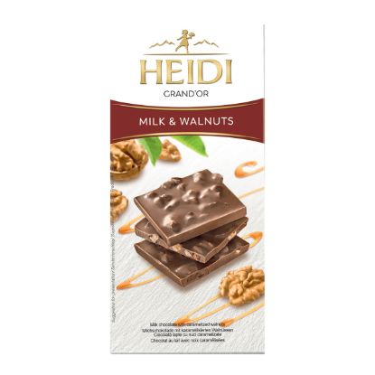 HEIDI GRANDOR MILK & WALNUTS ΣΟΚΟΛΑΤΑ 90gr.