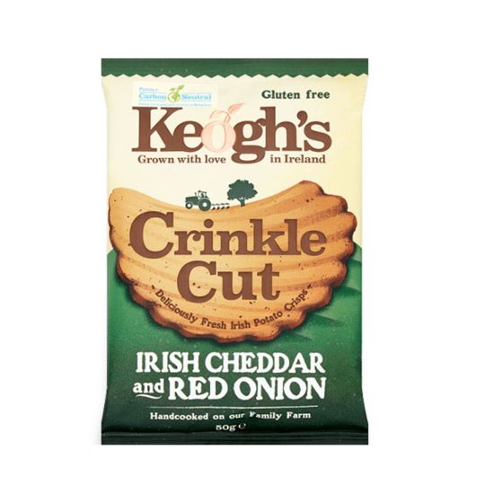 KEOGHS CHIPS CHEDDAR ONION 125gr.